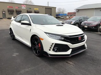 White Honda Civic Type R after a detail