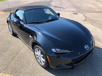 Black Mazda MX-5 RF after a detail
